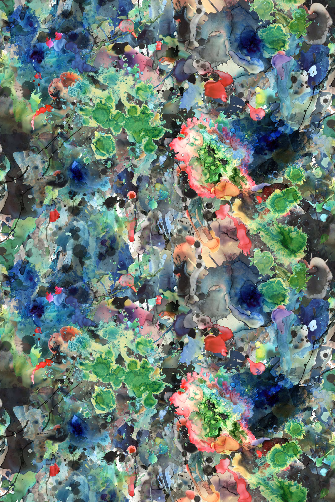 Kaleido Splatt All Over Superwide Wallpaper Original fabric