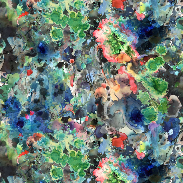 Kaleido Splatt All Over Superwide Wallpaper Original fabric