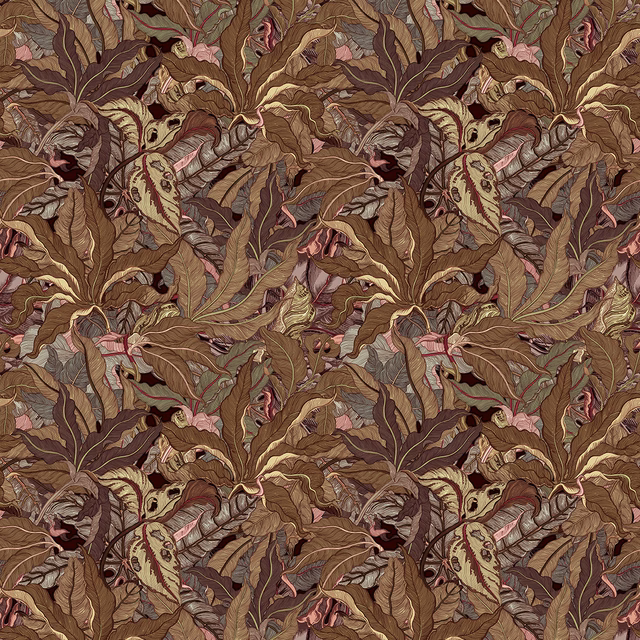 Leaforia Wallpaper Armagnac fabric