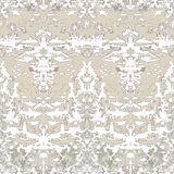 Marine Toile Wallpaper Taupe fabric