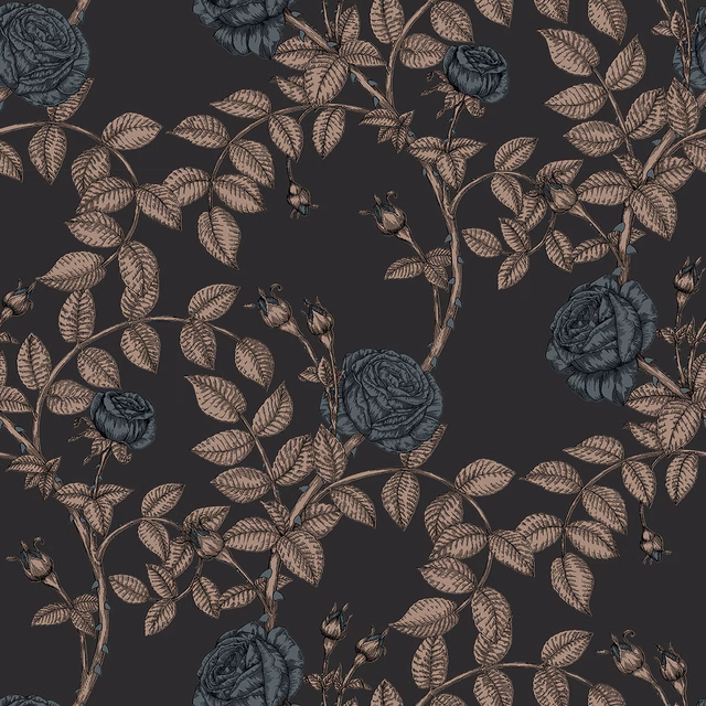 McGegan Rose Wallpaper Westwood fabric
