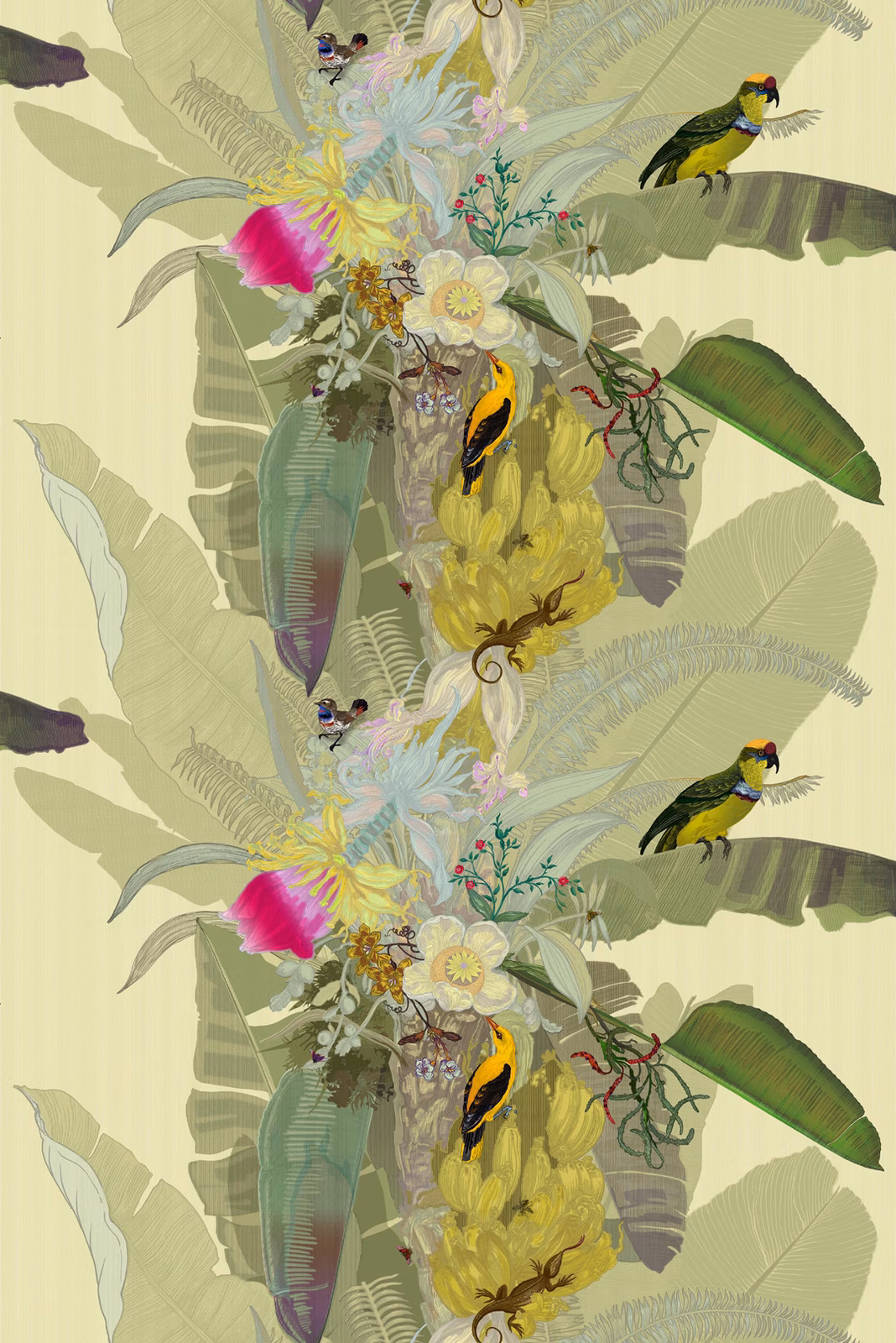 Merian Palm Superwide Wallpaper Original fabric