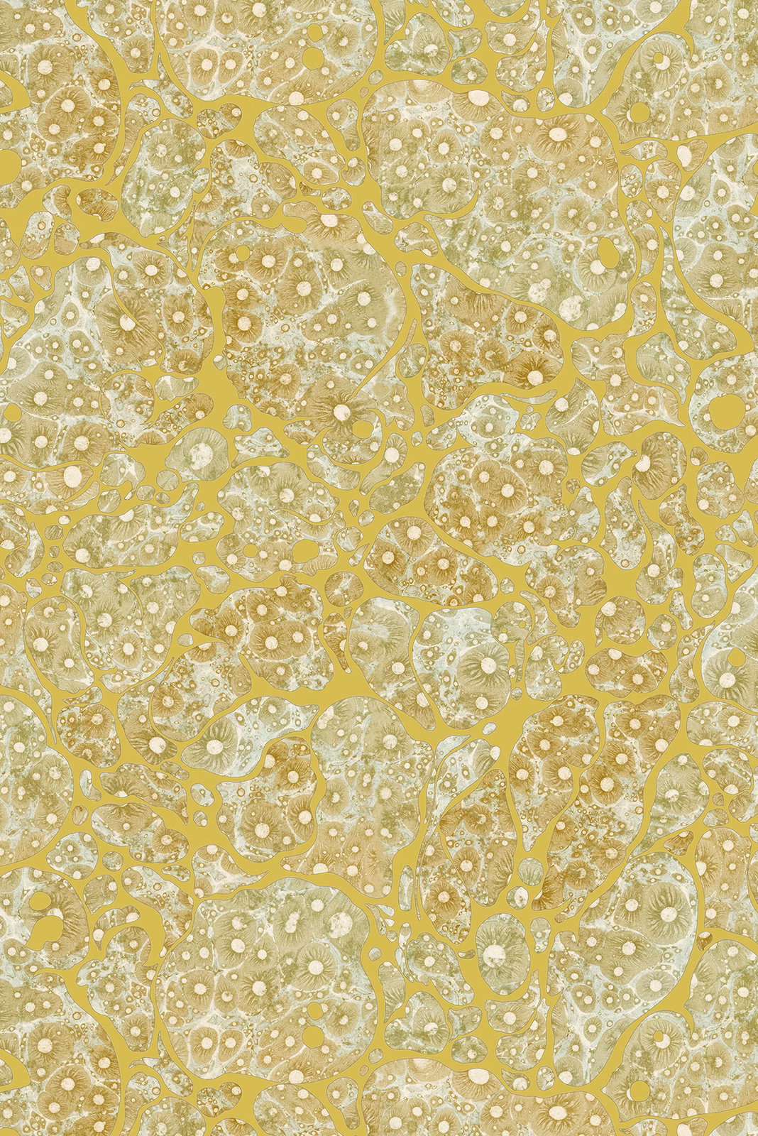 Moonrock Cork Wallpaper Citrine fabric