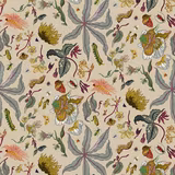 Morphology Wallpaper Beige fabric