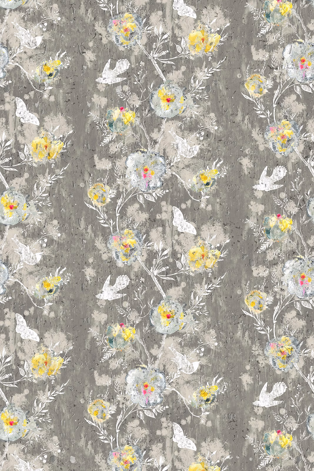 Nightingale Cork Wallpaper Beige Grey fabric