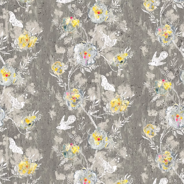 Nightingale Cork Wallpaper Beige Grey fabric