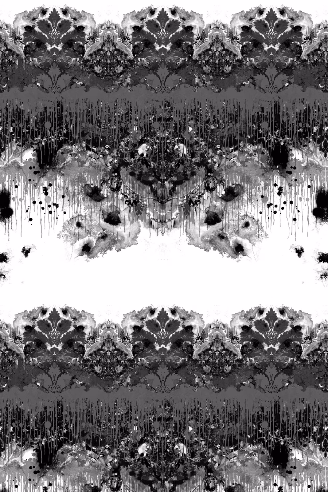 Omni Drips Fabric Greys fabric