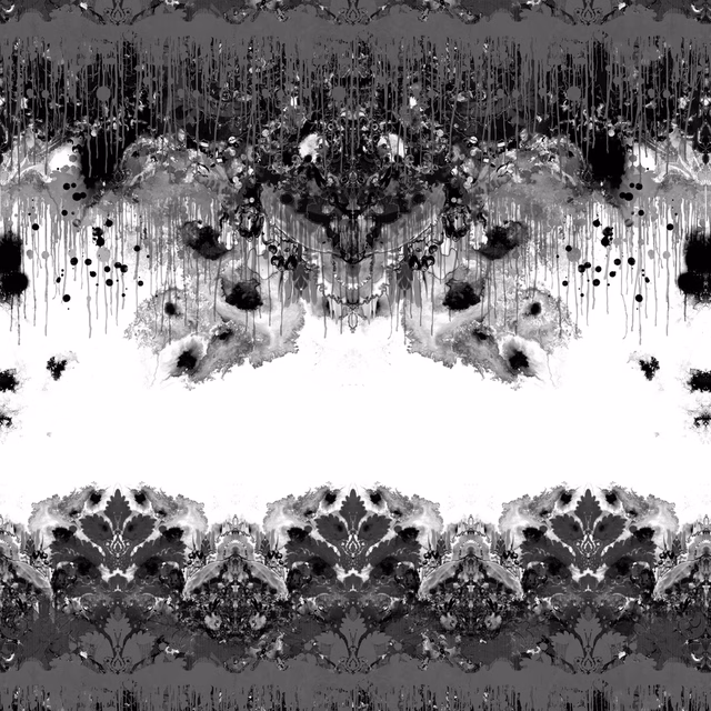 Omni Drips Fabric Greys fabric