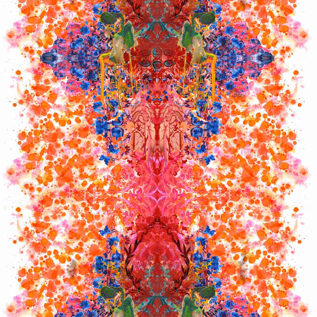 Omni Splatt Fabric Orange fabric