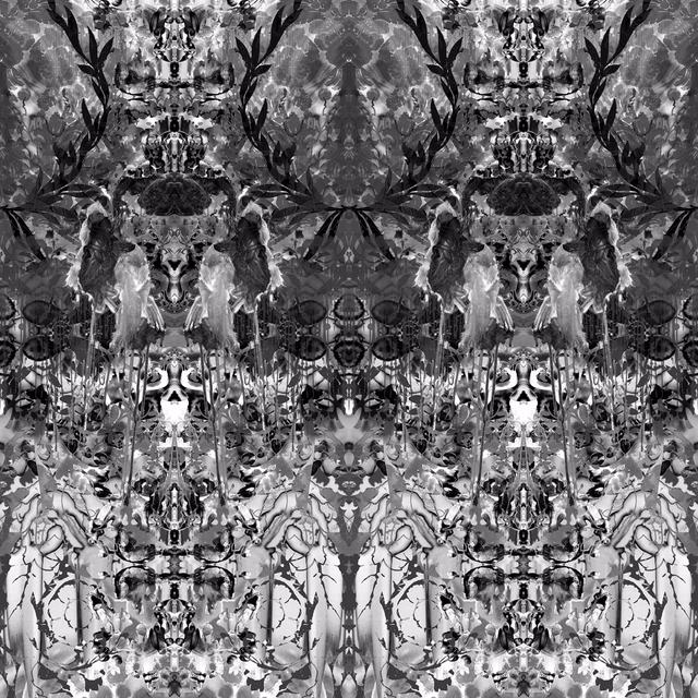 Omni Splatt Wallpaper Grey fabric