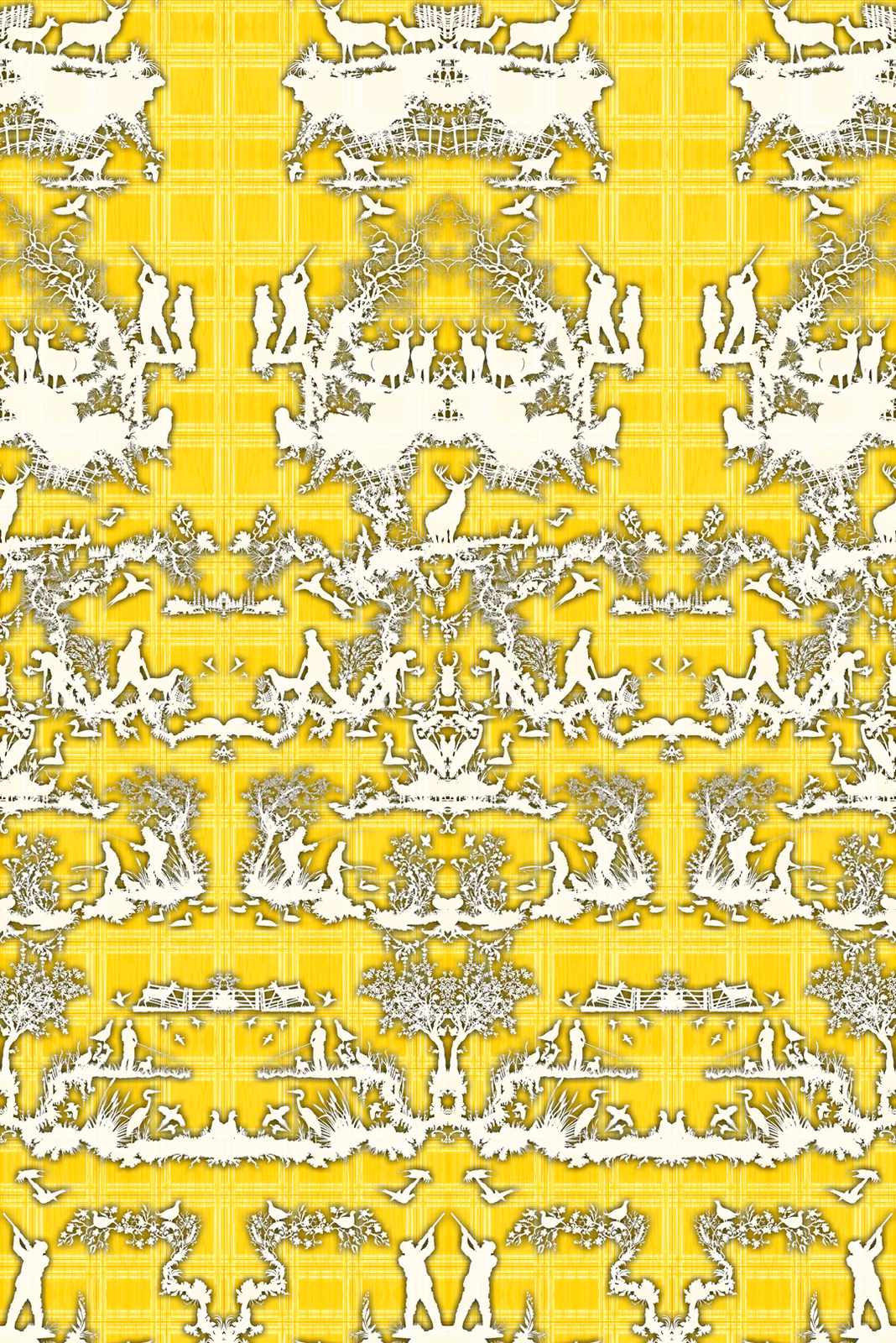 Open Season Wallpaper Yellow fabric