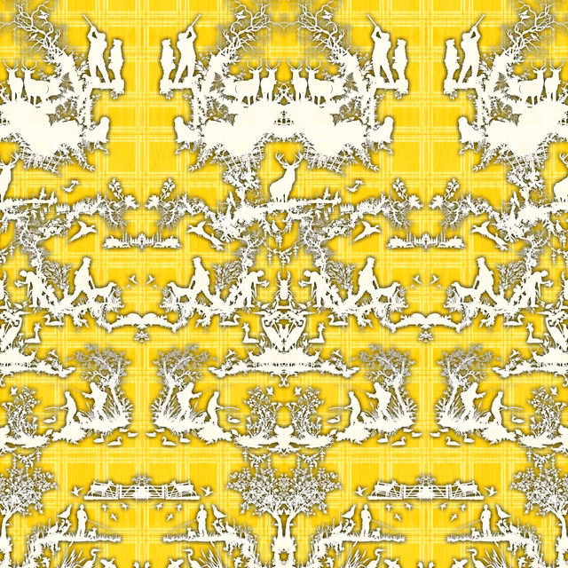 Open Season Wallpaper Yellow fabric