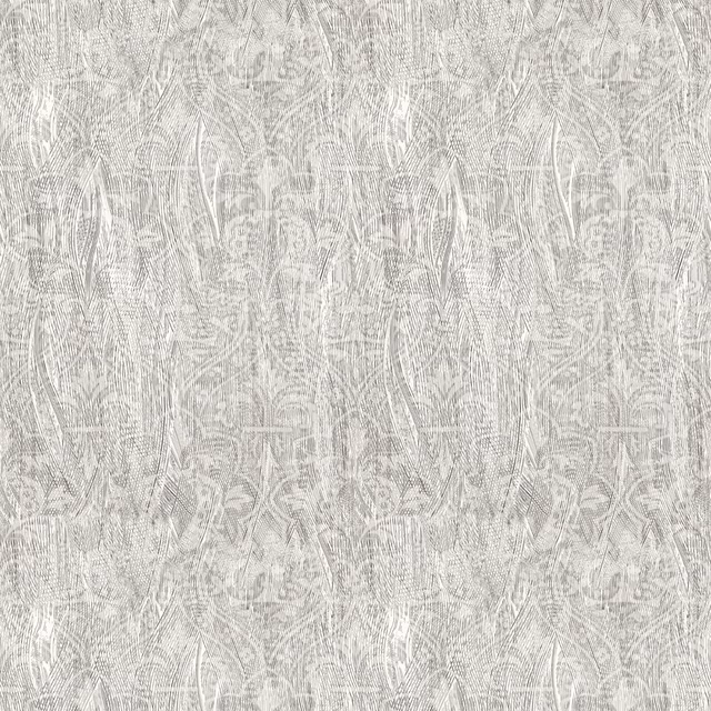 Painted Pugin Wallpaper Grey fabric