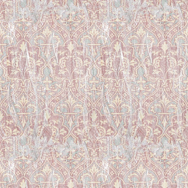 Painted Pugin Wallpaper Original fabric