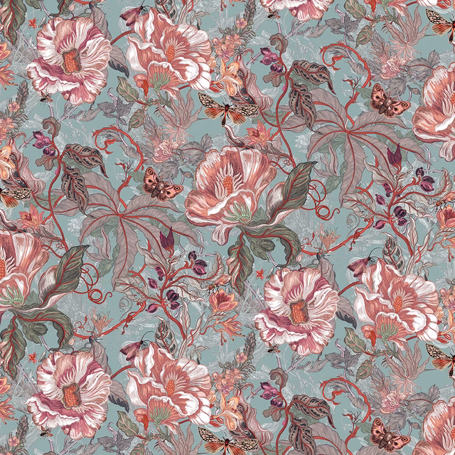 Papaver Wallpaper Aurelia fabric