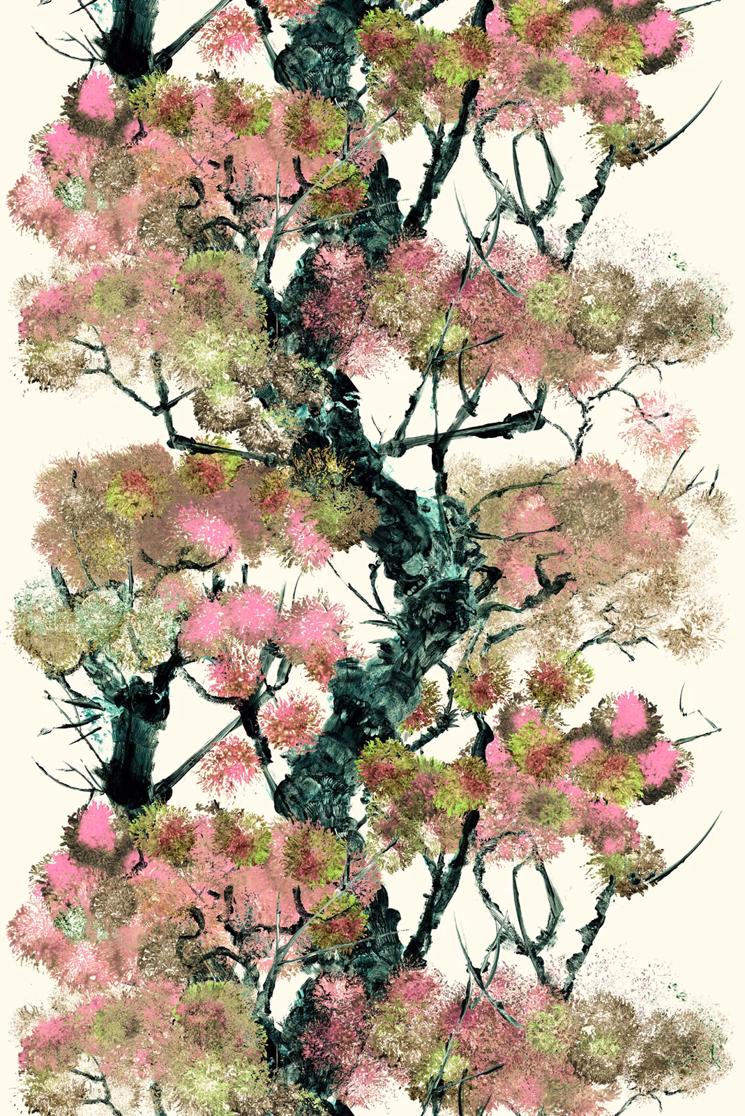 Pinyin Tree Velvet Fabric Sand fabric