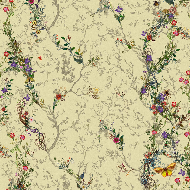 Random Ruskin Wallpaper Antique fabric