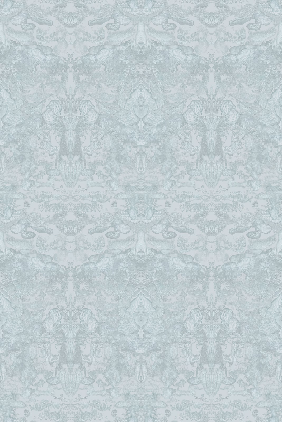 Roller Blotch Wallpaper Pastel Blue fabric