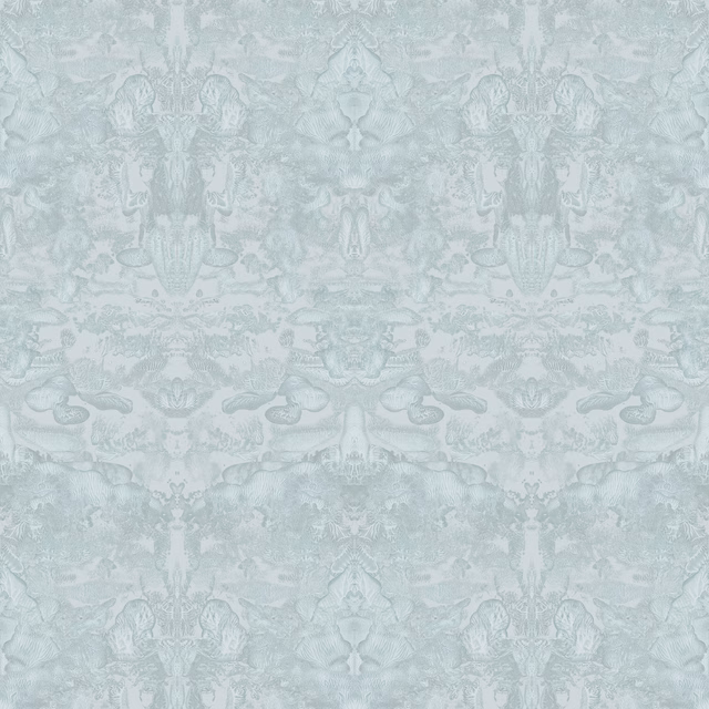 Roller Blotch Wallpaper Pastel Blue fabric