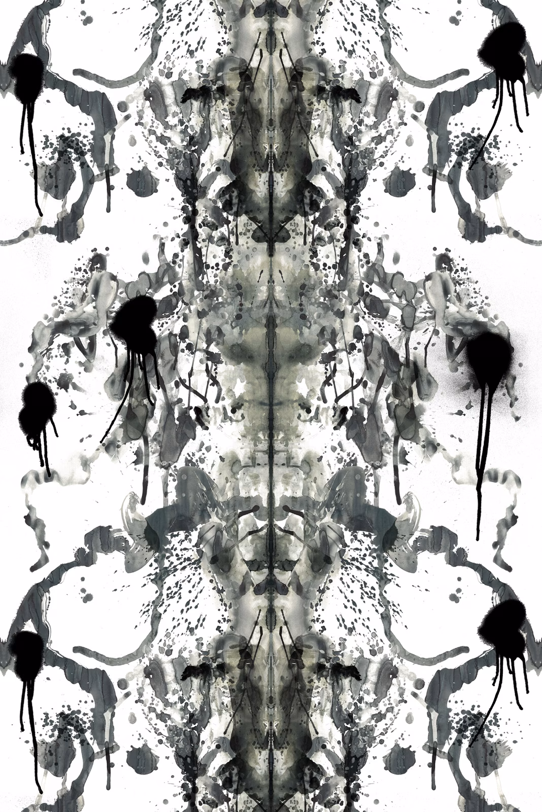 Rorschach Superwide Wallpaper Ice fabric