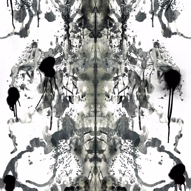 Rorschach Superwide Wallpaper Ice fabric
