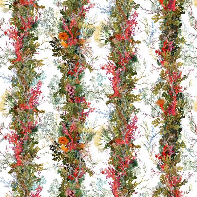 Seaweed Column Fabric fabric