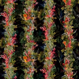 Seaweed Column Wallpaper Black fabric