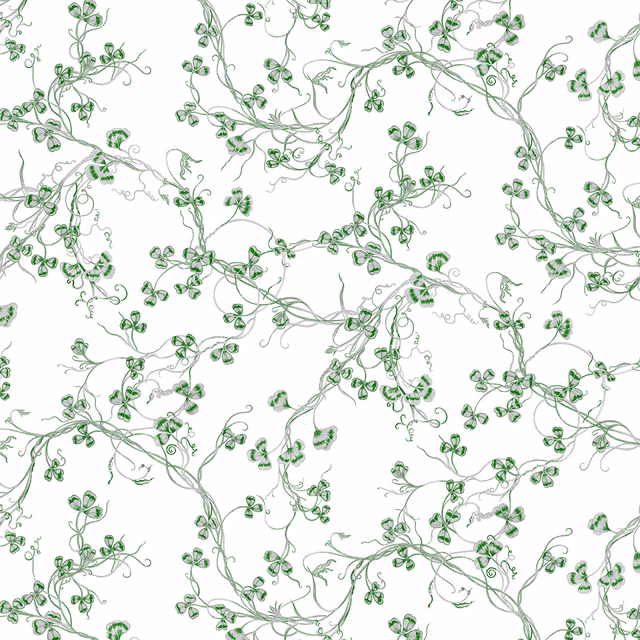 Shamrock Wallpaper Green fabric
