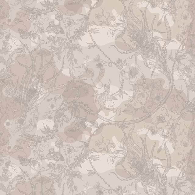 Spikey Ginger Camo Faux Suede Wallpaper Beige fabric