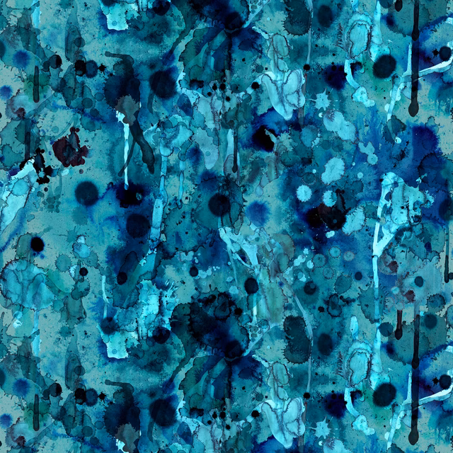 Storm Blotch Superwide Wallpaper Blues fabric