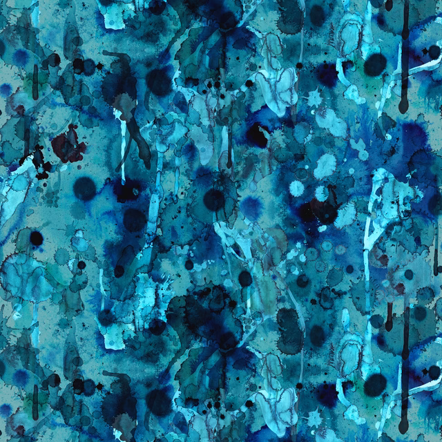 Storm Blotch Velvet Fabric Blues fabric