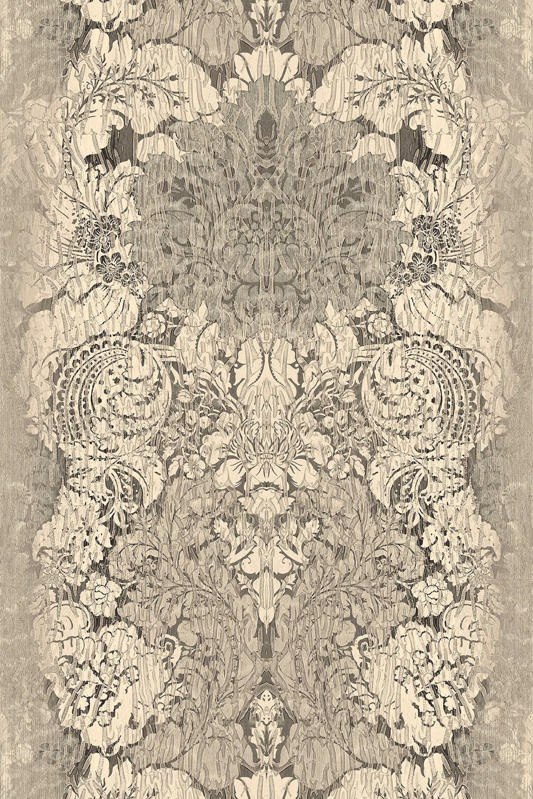 Studio Damask Wallpaper Greys fabric