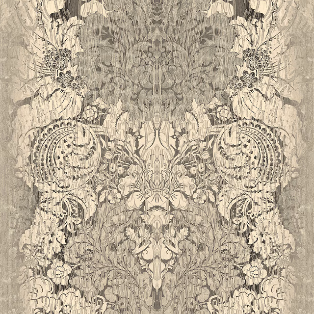 Studio Damask Wallpaper Greys fabric