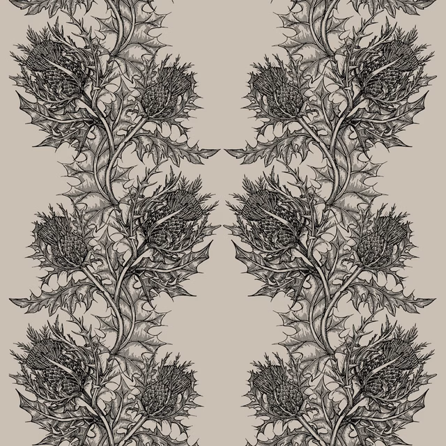 Thistle Fabric Black fabric