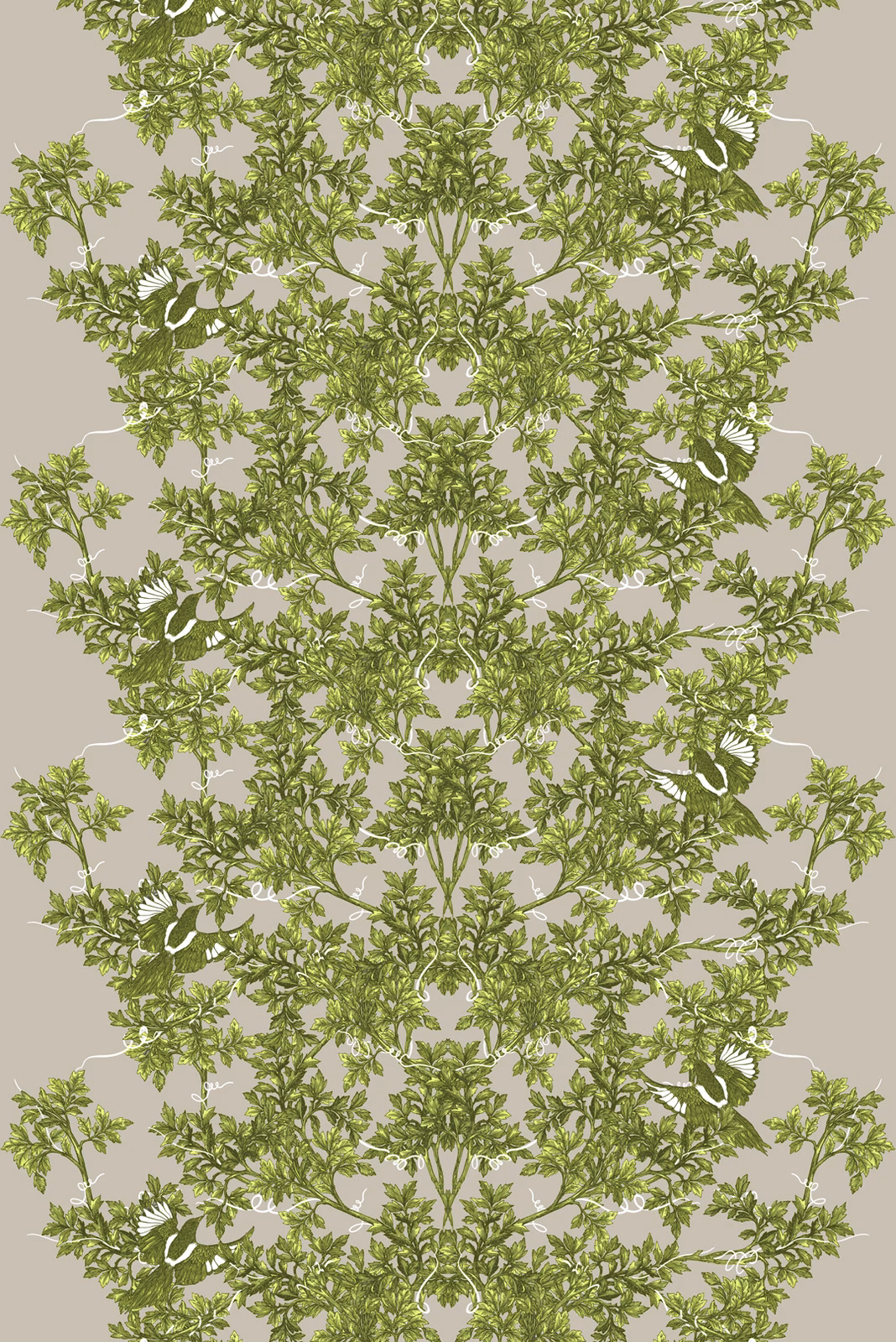 Two In A Bush Fabric Acid Green fabric