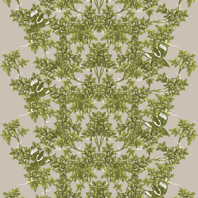 Two In A Bush Fabric Acid Green fabric