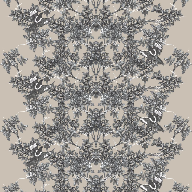 Two In A Bush Fabric Pale Blue fabric