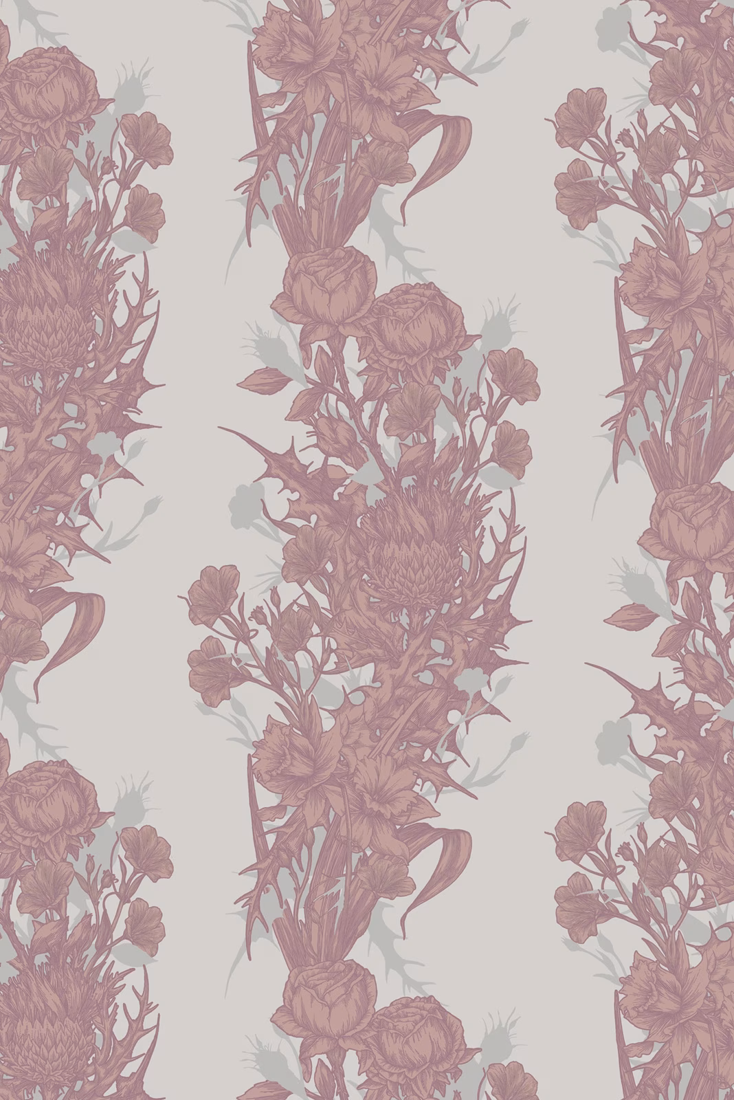 Union Wallpaper Dusky Pink fabric