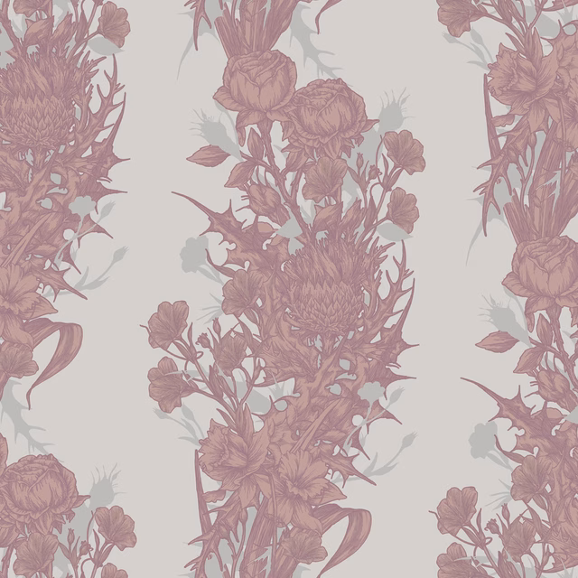 Union Wallpaper Dusky Pink fabric