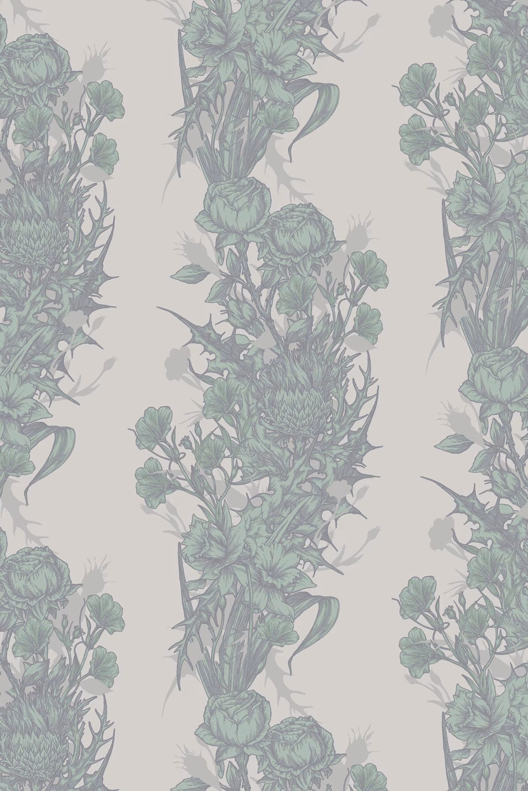 Union Wallpaper Sea Green fabric