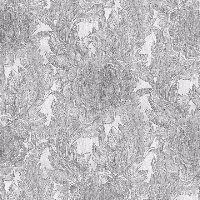 Whitewash Rose Wallpaper Original fabric