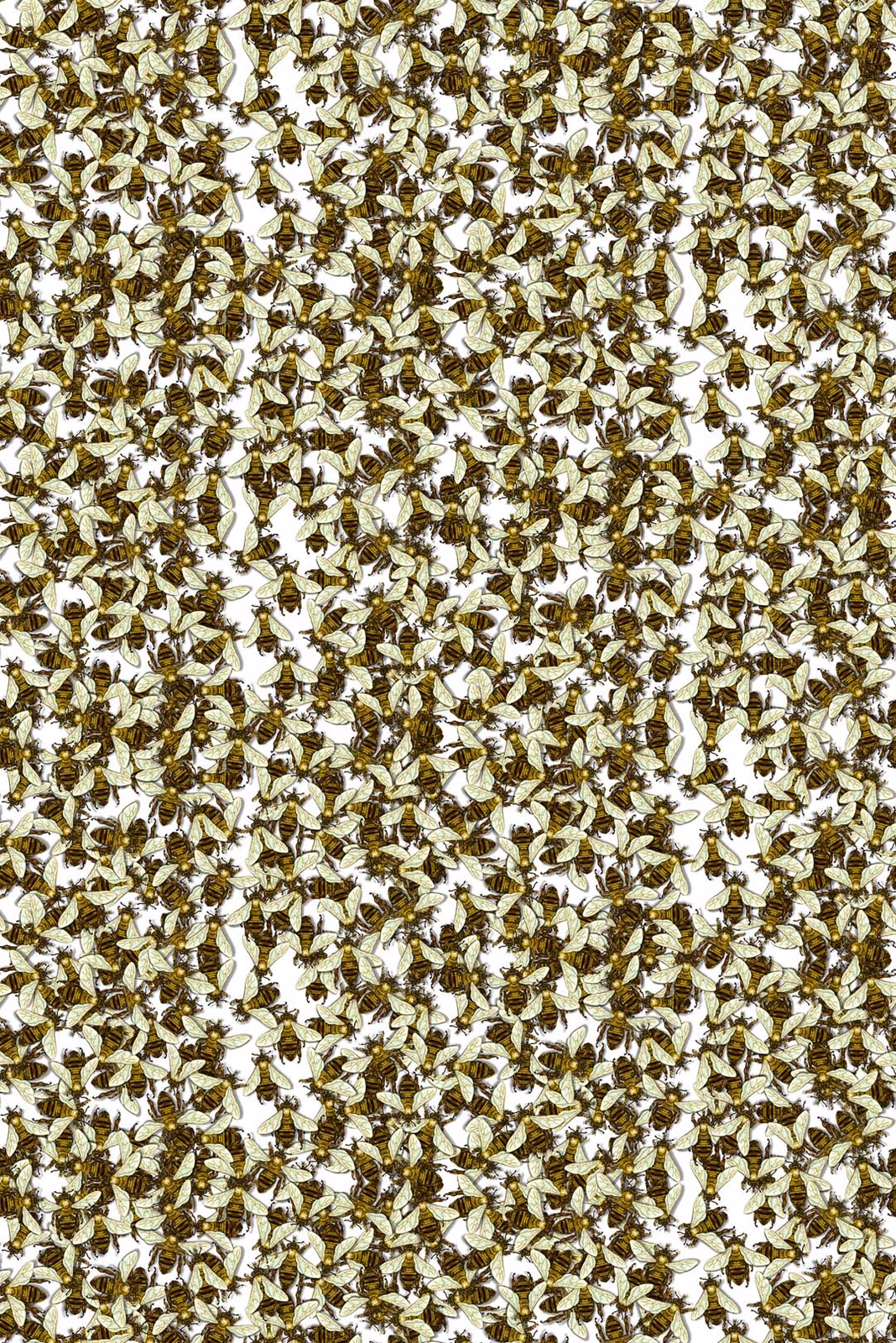 Wild Honey Bee All Over Wallpaper Original All Over fabric