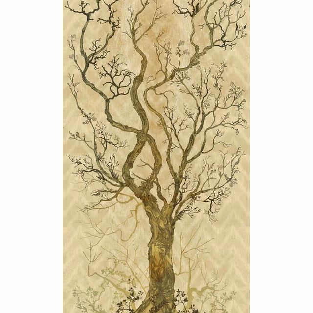 Winchester Superwide Wallpaper Panels Crow Beige fabric
