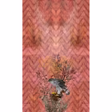 Winchester Superwide Wallpaper Panels Goshawk Right Red fabric