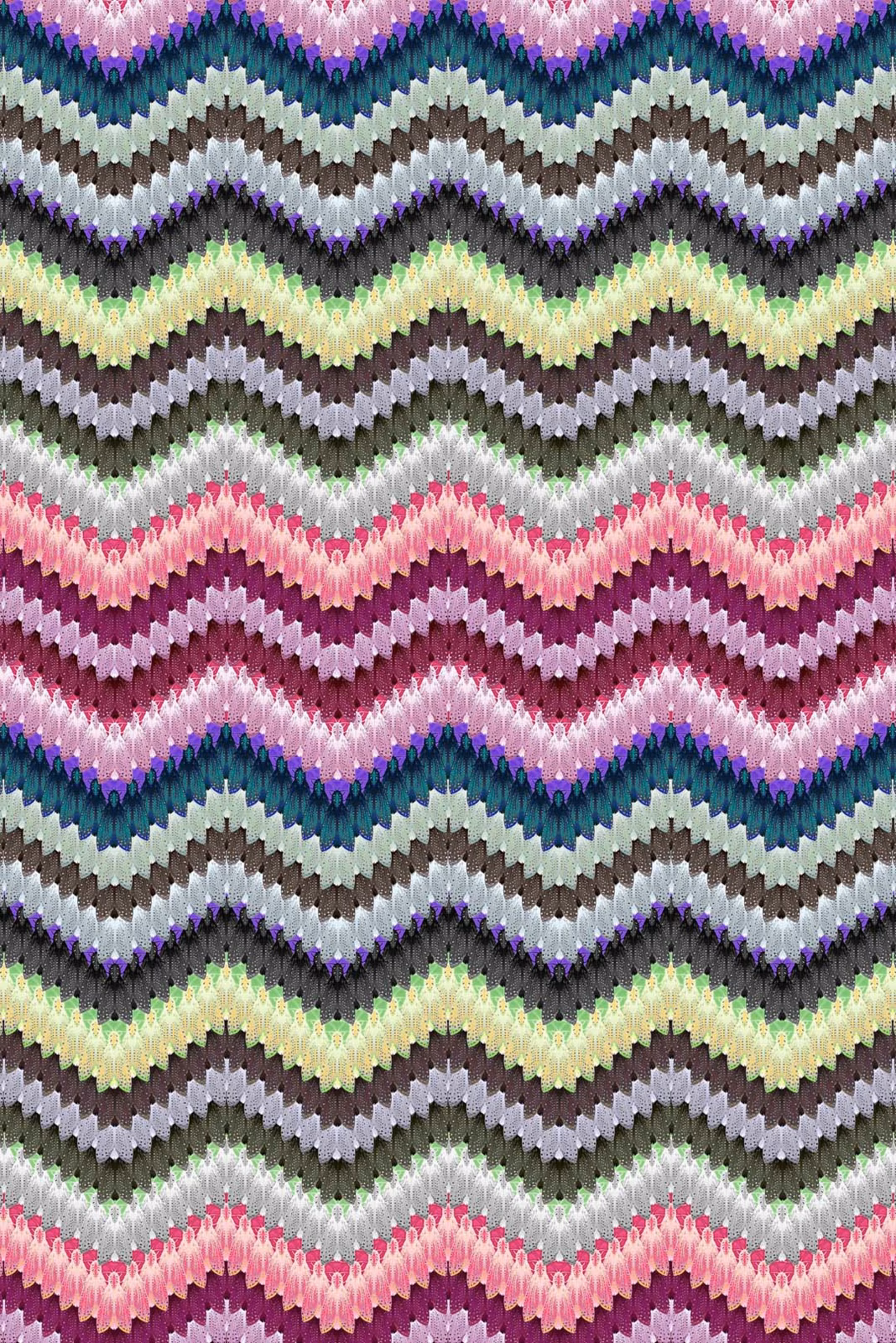 Zig Zag Moth Velvet Fabric Original fabric