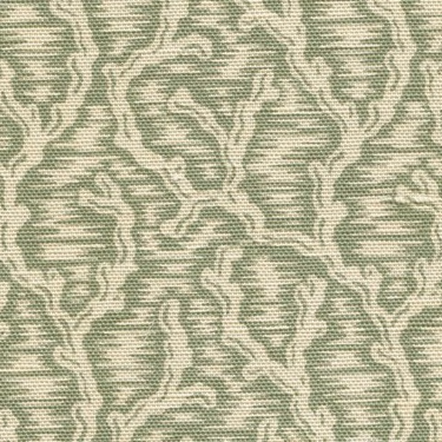 Soft aqua-green damask fabric with pale pattern and visible horizontal weave