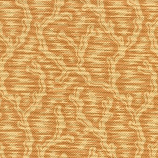 Warm golden damask fabric with a visible ribbed weave and soft tonal pattern