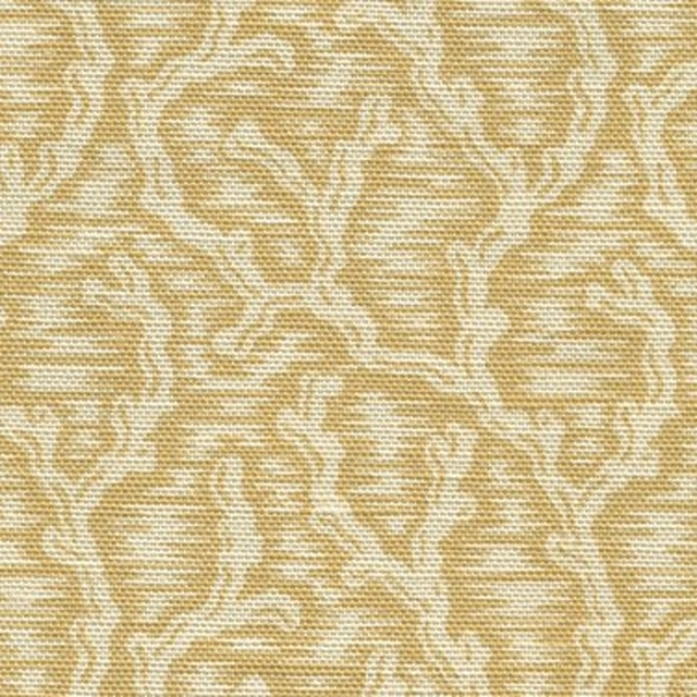 Soft straw-yellow textured fabric with a raised woven pattern and cream highlights