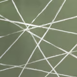 Muted sage green fabric with bold white intersecting abstract lines