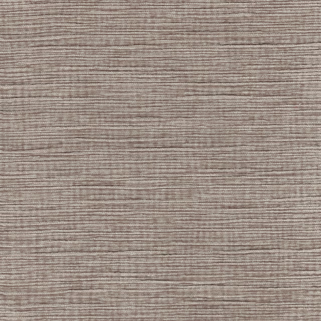 Warm taupe fabric swatch with fine horizontal striations and slubbed texture